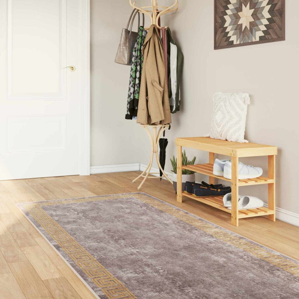 Mattojuoksija MARSA Harmaa 100 x 250 cm Polyesteri ja PVC