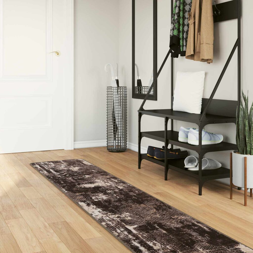 Mattojuoksija MARSA Musta 50 x 250 cm Polyesteri ja PVC