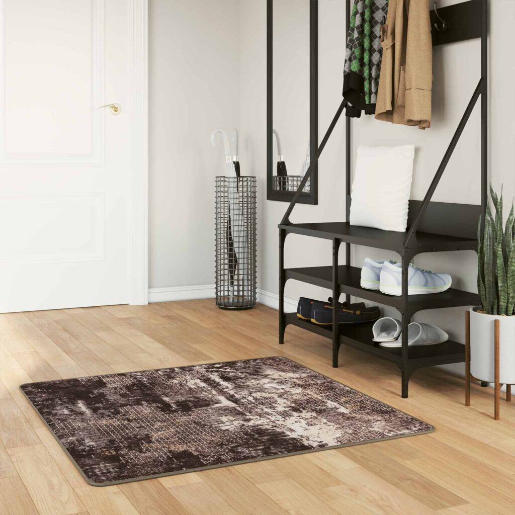 Mattojuoksija MARSA Musta 100 x 100 cm Polyesteri ja PVC