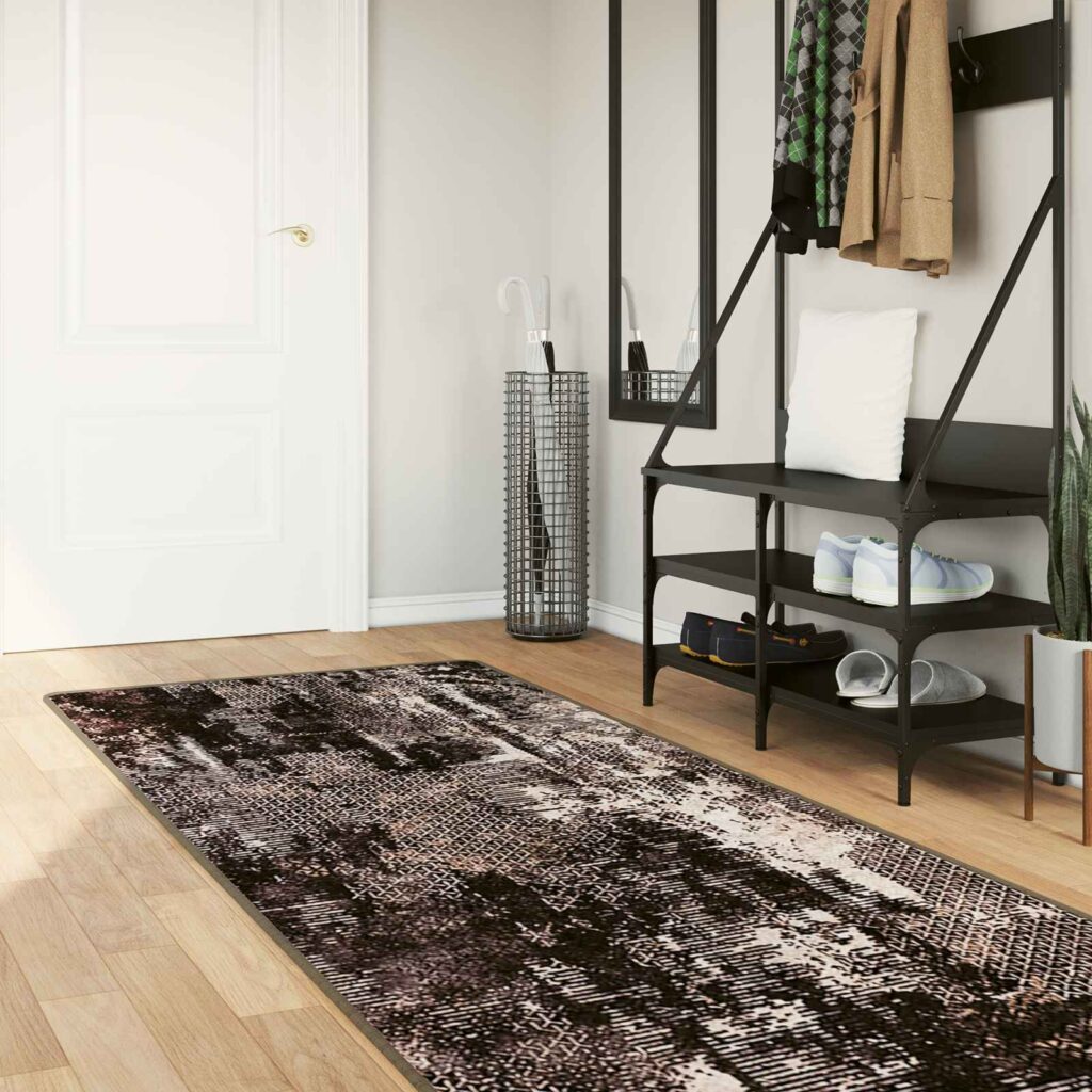 Mattojuoksija MARSA Musta 100 x 350 cm Polyesteri ja PVC