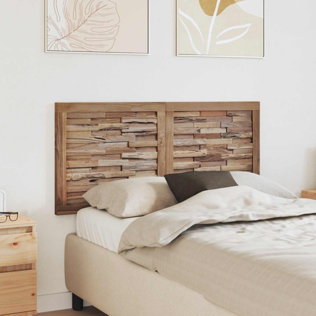 Päätylevy Seinäkiinnitettävä Luonnollinen 120 cm Tiikkipuu