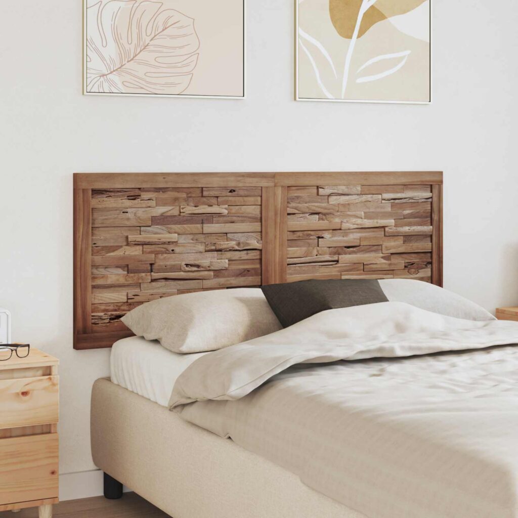 Päätylevy Seinäkiinnitettävä Luonnollinen 140 cm Tiikkipuu