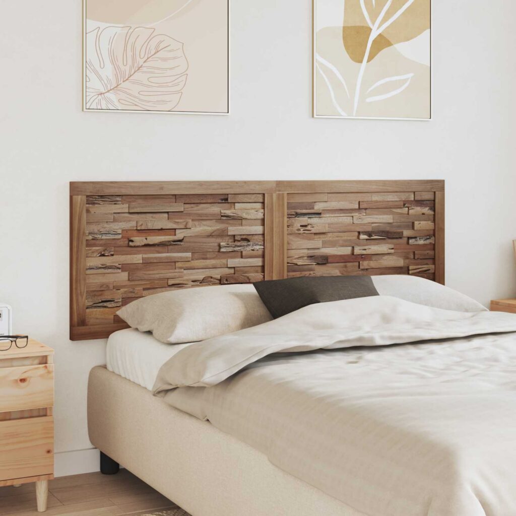 Päätylevy Seinäkiinnitettävä Luonnollinen 160 cm Tiikkipuu