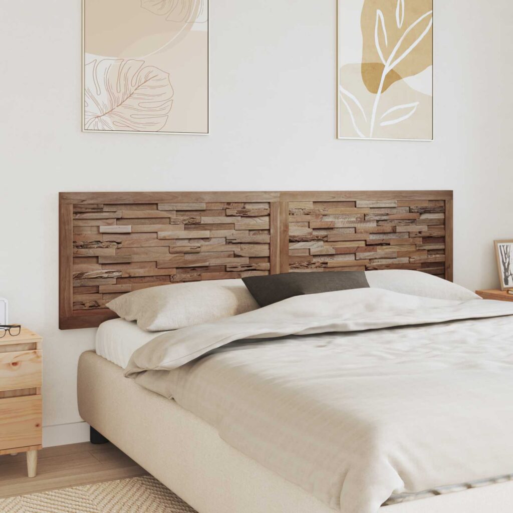 Päätylevy Seinäkiinnitettävä Luonnollinen 200 cm Tiikkipuu