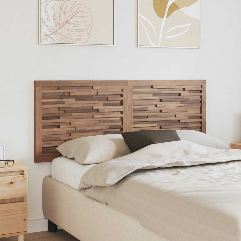 Päätylevy Seinäkiinnitettävä Luonnollinen 140 cm Tiikkipuu