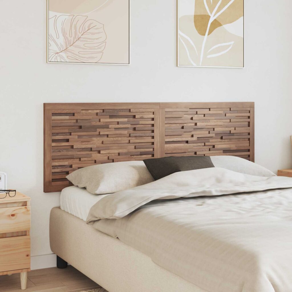 Päätylevy Seinäkiinnitettävä Luonnollinen 160 cm Tiikkipuu