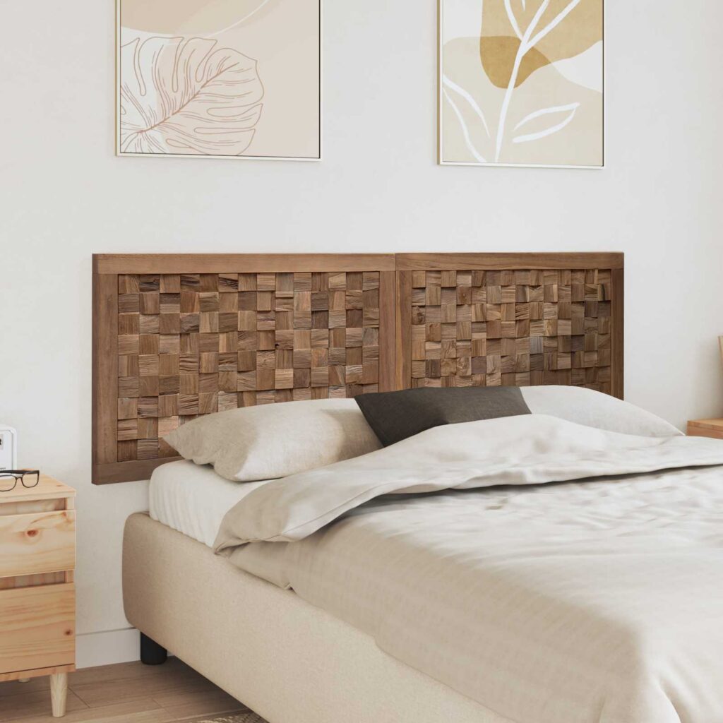 Päätylevy Seinäkiinnitettävä Luonnollinen 160 cm Tiikkipuu