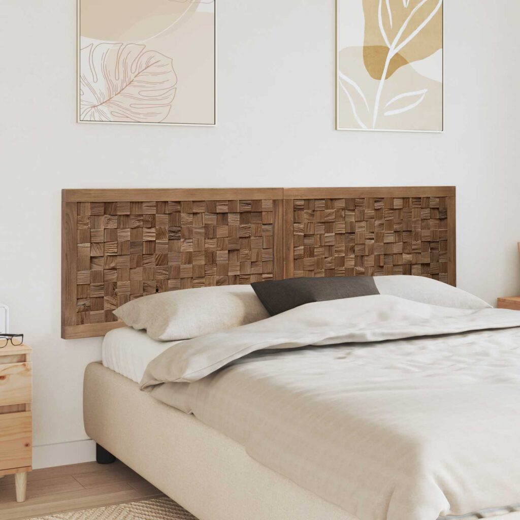 Päätylevy Seinäkiinnitettävä Luonnollinen 180 cm Tiikkipuu