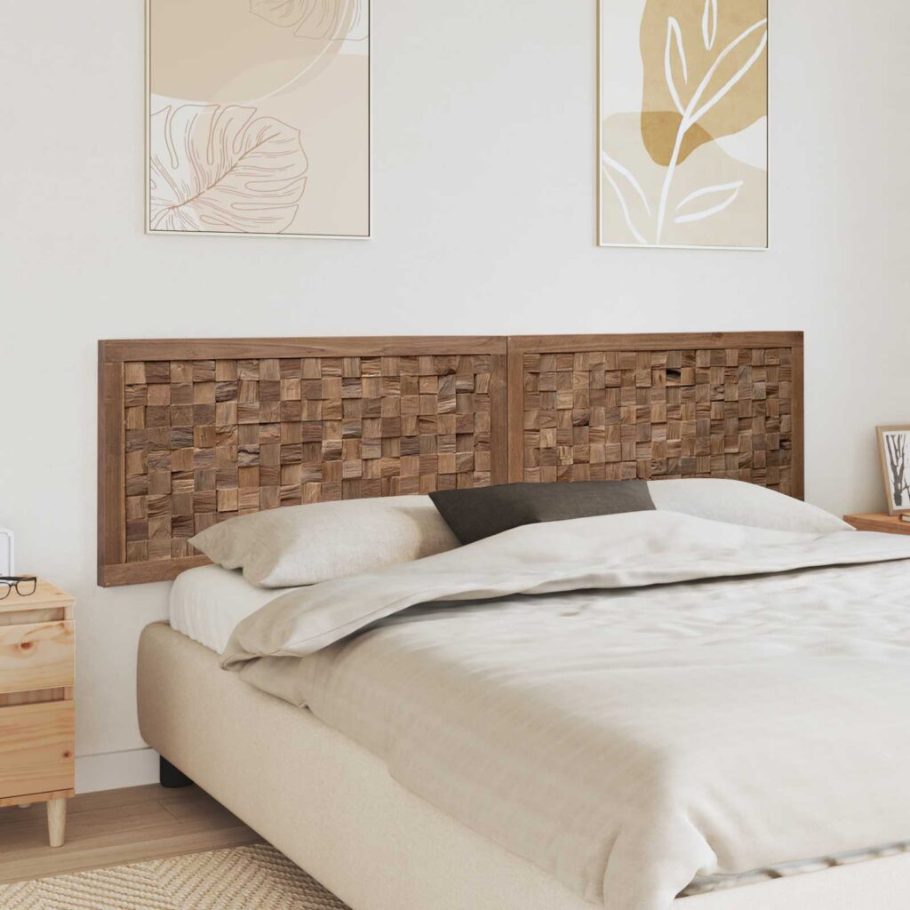 Päätylevy Seinäkiinnitettävä Luonnollinen 200 cm Tiikkipuu