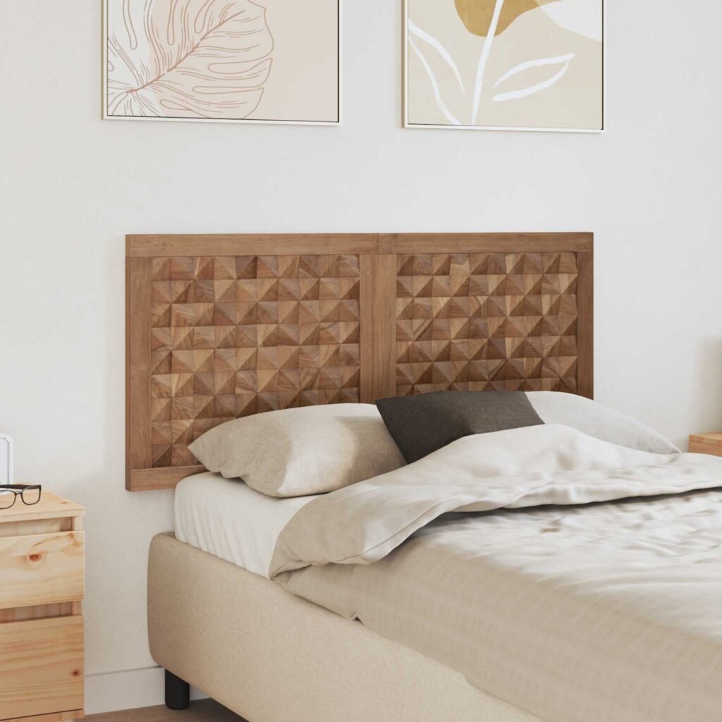 Päätylevy Seinäkiinnitettävä Luonnollinen 120 cm Tiikkipuu