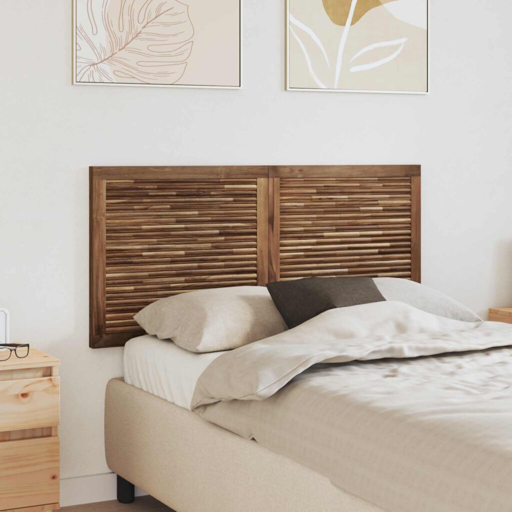 Päätylevy Seinäkiinnitettävä Luonnollinen 120 cm Tiikkipuu