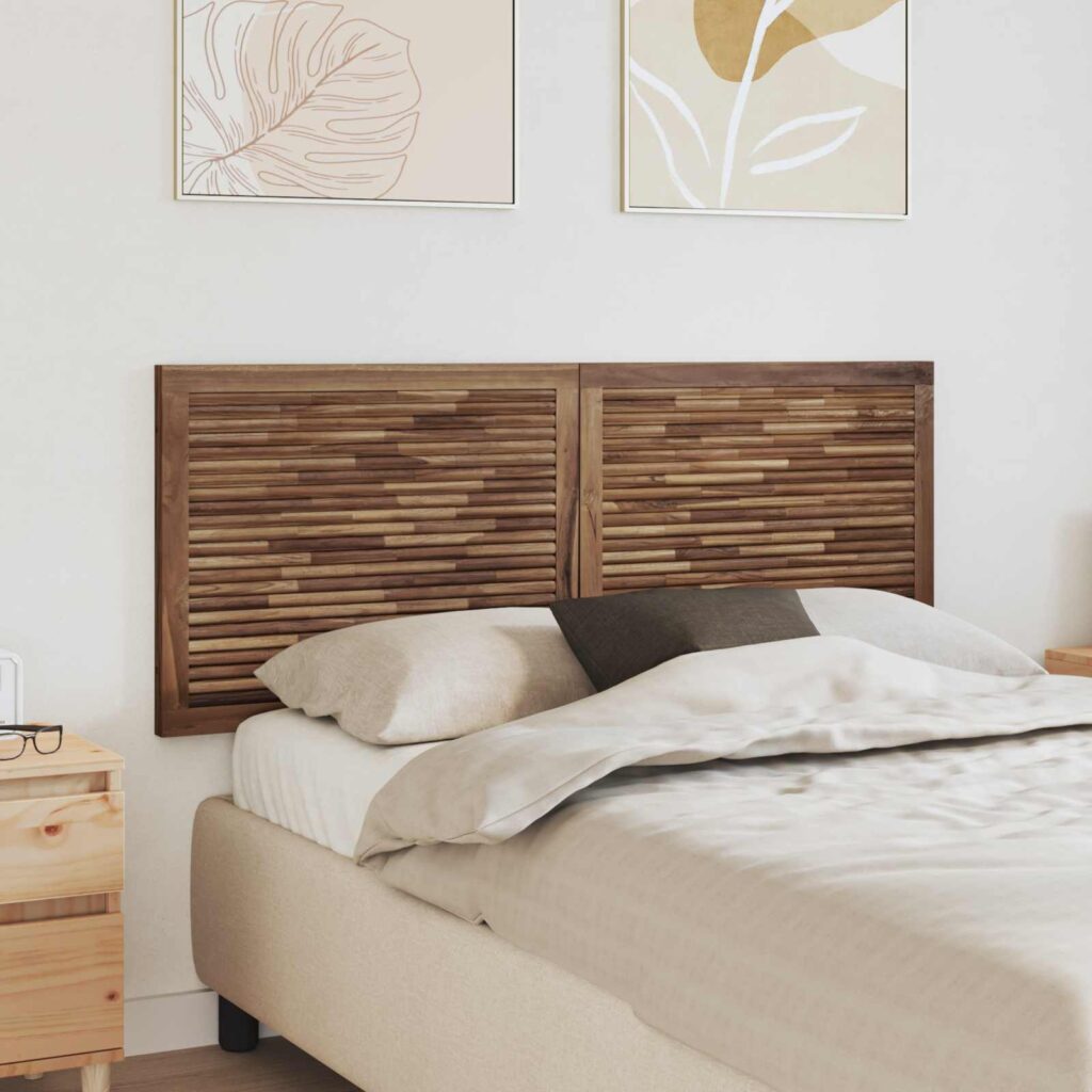 Päätylevy Seinäkiinnitettävä Luonnollinen 140 cm Tiikkipuu