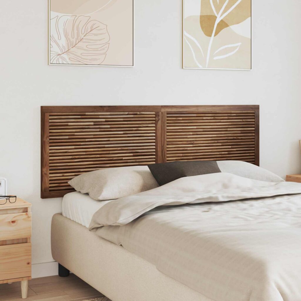 Päätylevy Seinäkiinnitettävä Luonnollinen 160 cm Tiikkipuu