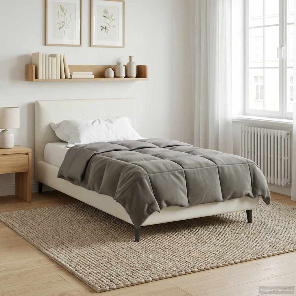 Talvityyny Quiltottu Vaaleanharmaa 155 x 220 cm Mikrokuitu