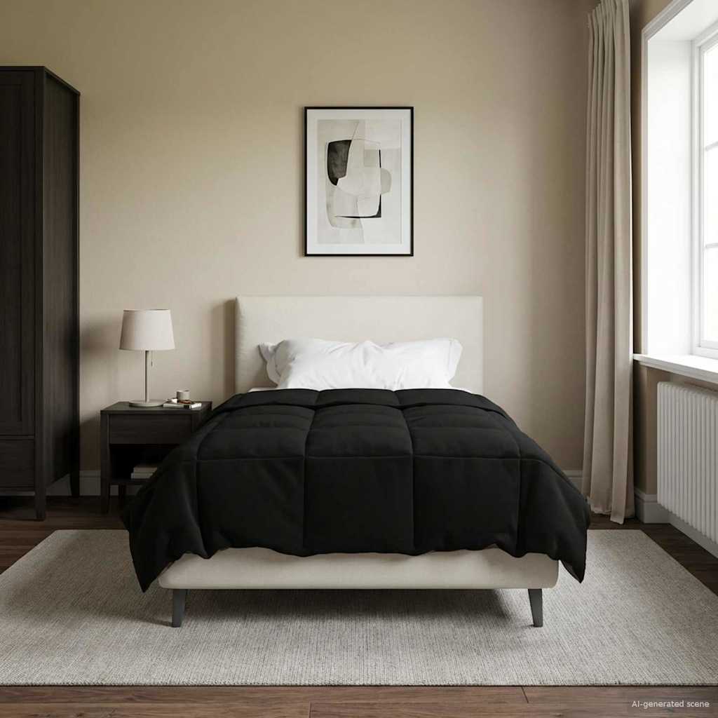 Talvityyny Quiltottu Musta 155 x 200 cm Mikrokuitu