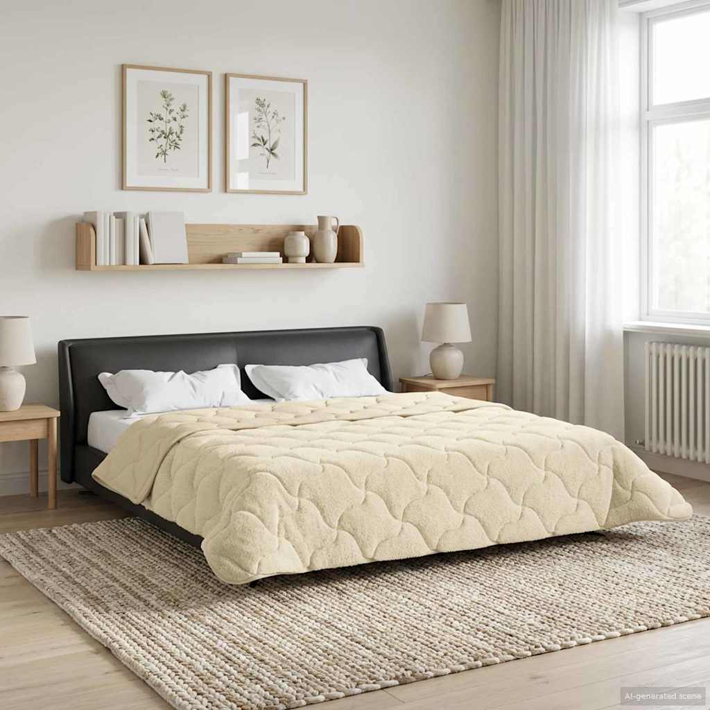 Kesäpeitto Kerma 200 x 200 cm Mikrokuitu ja teddy fleece