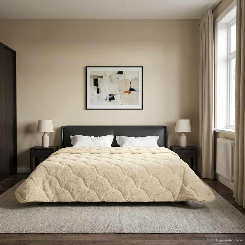 Kesäpeitto Kerma 200 x 240 cm Mikrokuitu ja teddy fleece