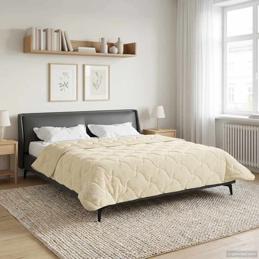 Kesäpeitto Kerma 220 x 260 cm Mikrokuitu ja teddy fleece