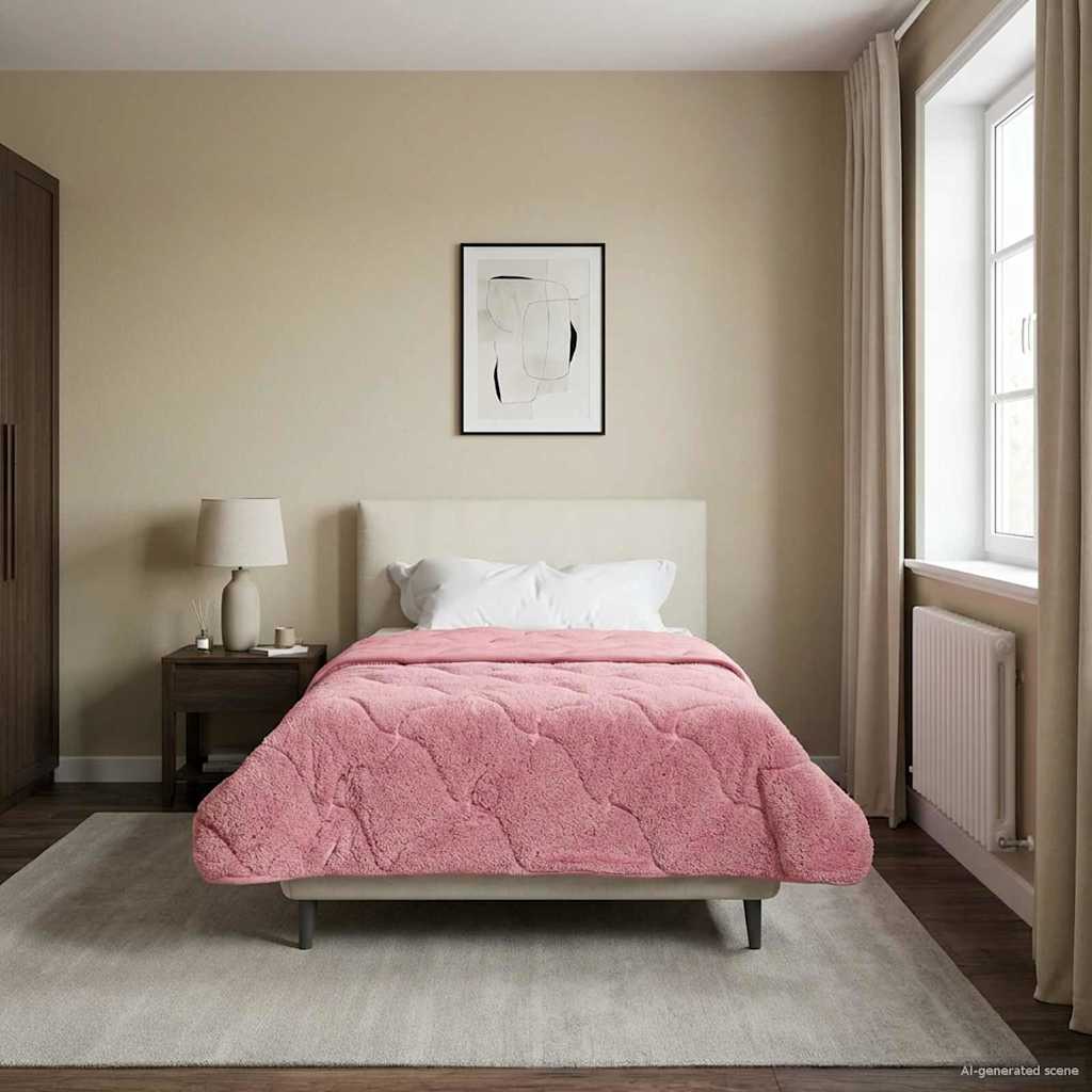 Koko Vuoden Peitto Quiltottu Pinkki 135 x 200 cm