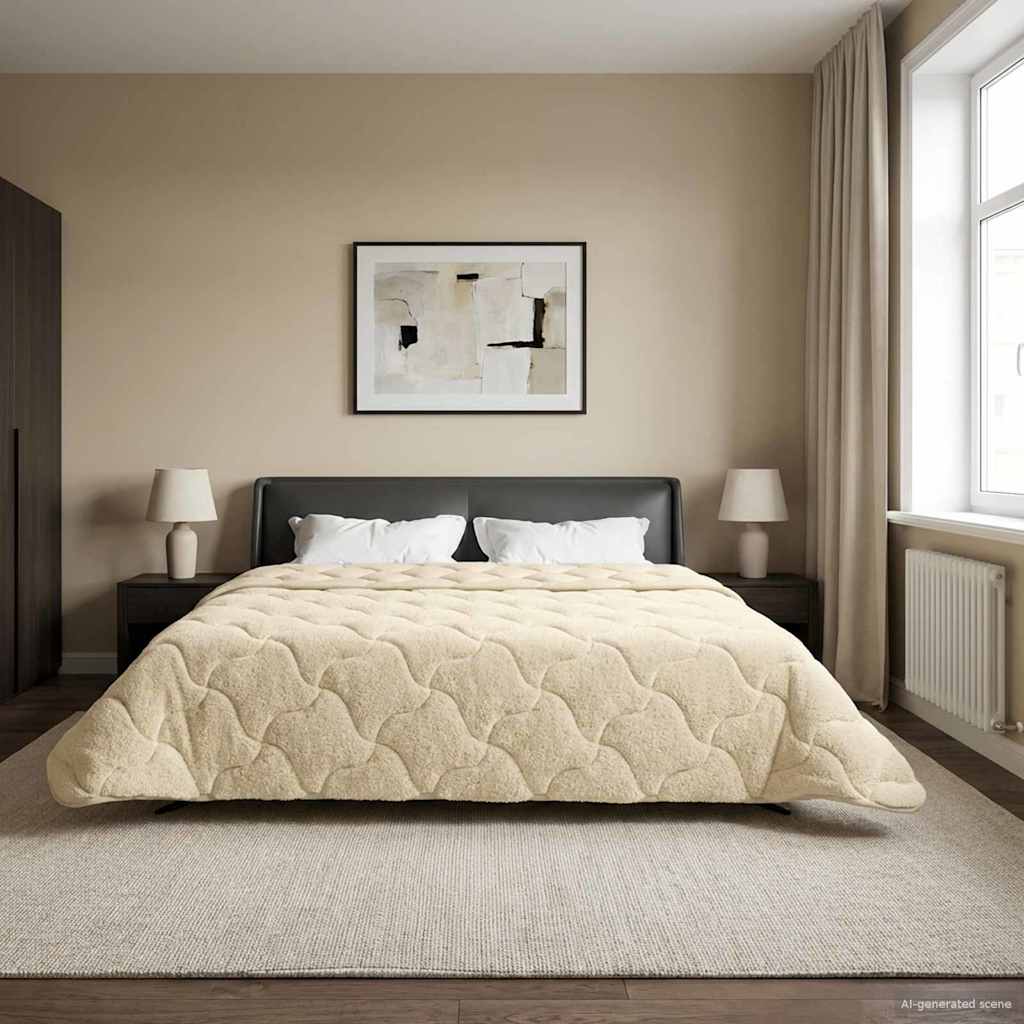 Koko Vuoden Peitto Quiltottu Kerma 200 x 240 cm