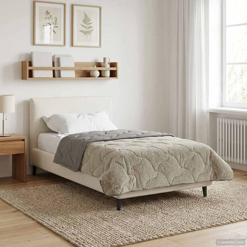 Talvityyny Quiltottu Vaaleanharmaa 140 x 220 cm