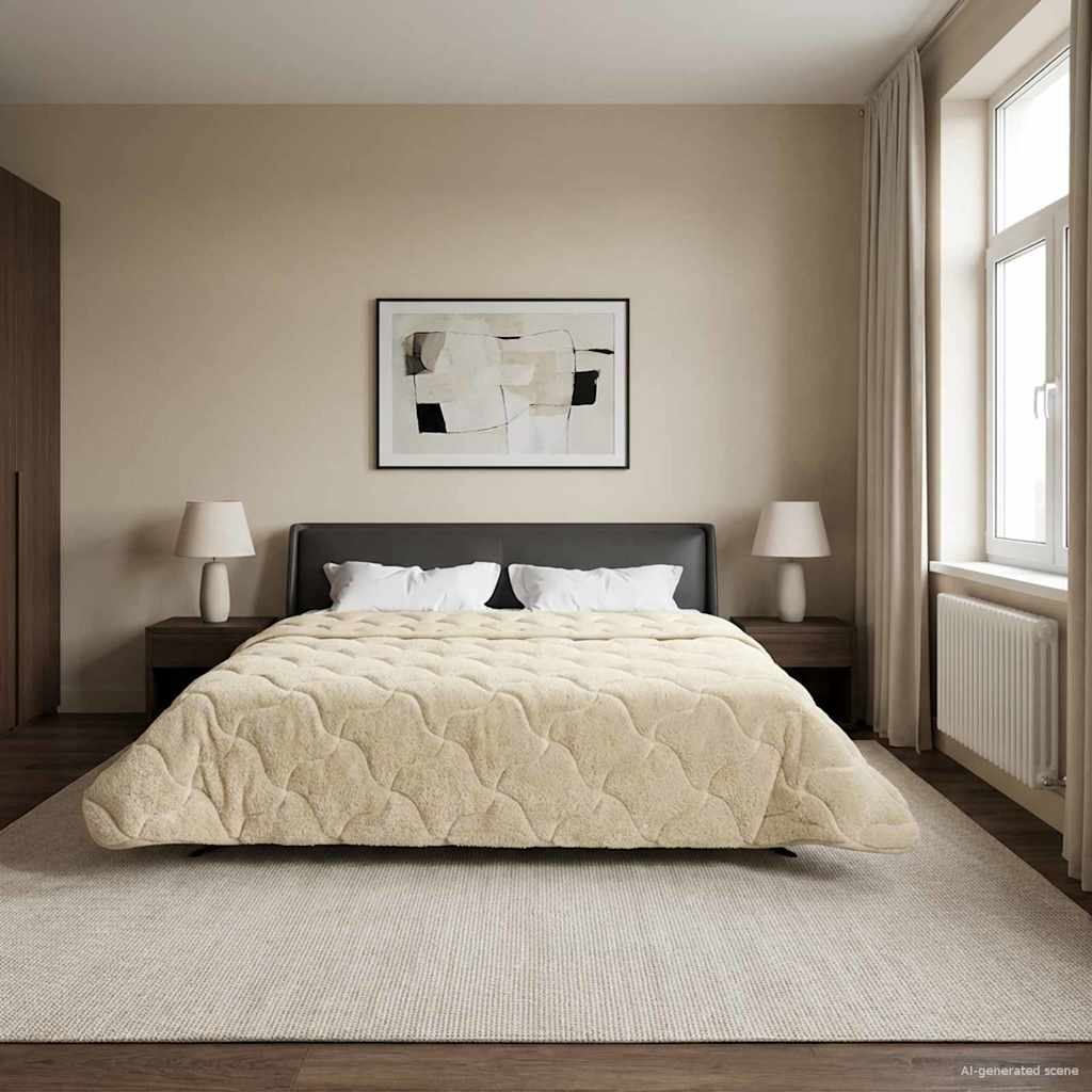 Talvityyny Kerma 200 x 240 cm Mikrokuitu ja teddy fleece