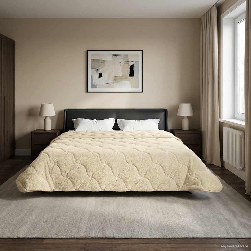 Talvityyny Kerma 200 x 220 cm Mikrokuitu ja teddy fleece