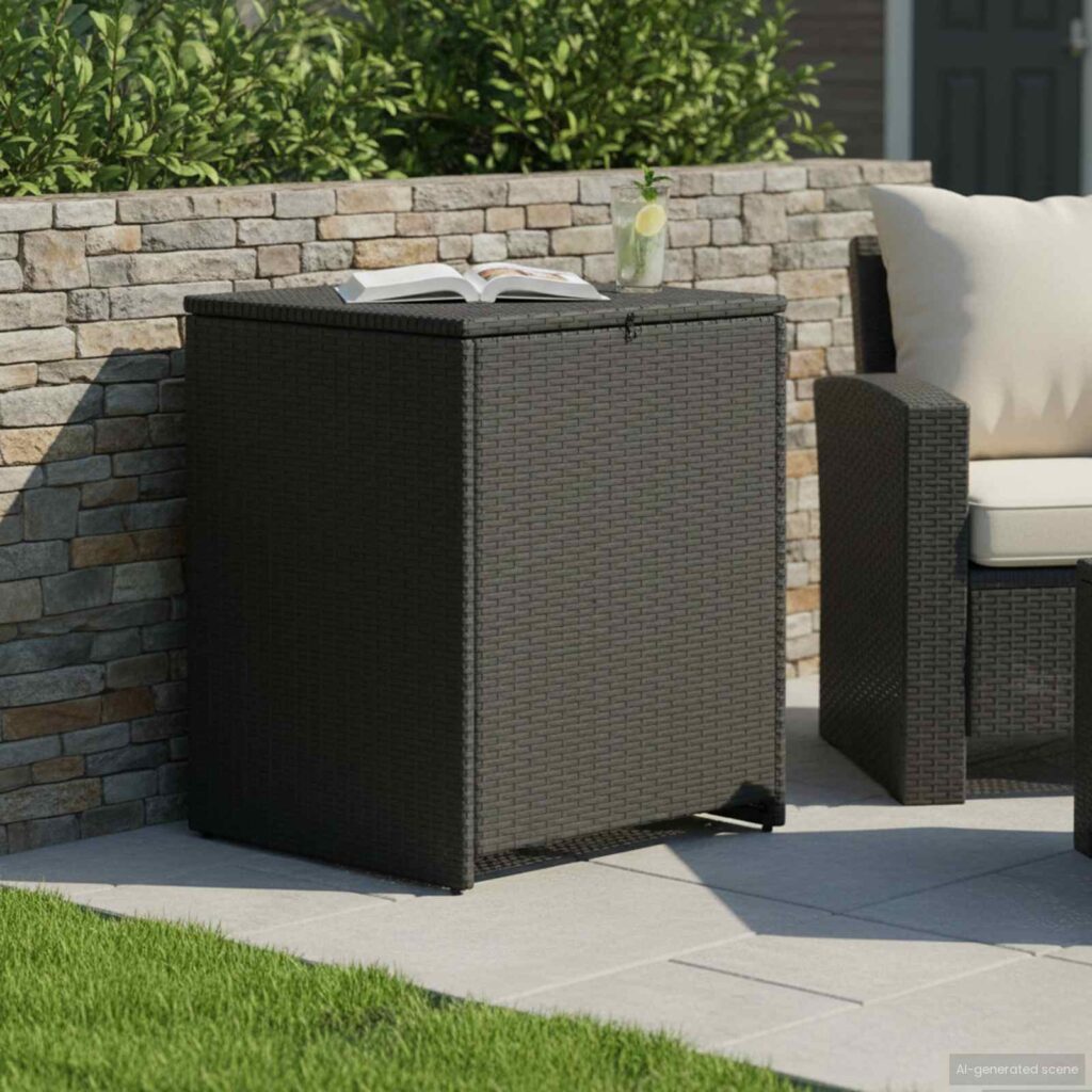 Tyynykotelo 55 x 55 x 69 cm teräs