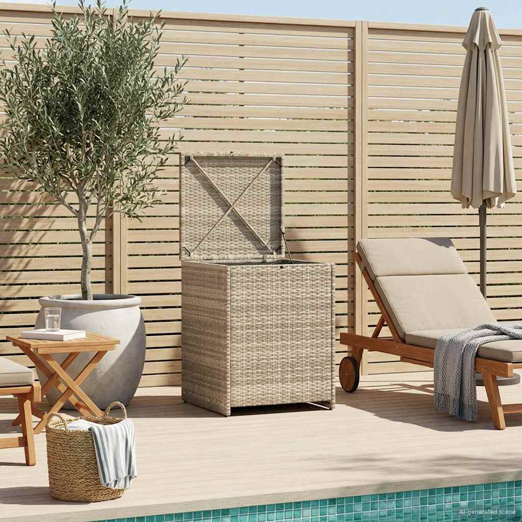 Tyynykotelo Vaaleanharmaa 55 x 55 x 69 cm polyrottinki