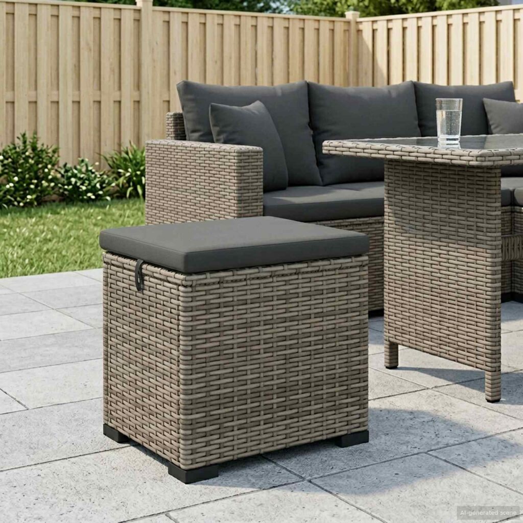 Puutarhankäytävä istuintyynyn kanssa 40 x 30 x 40 cm