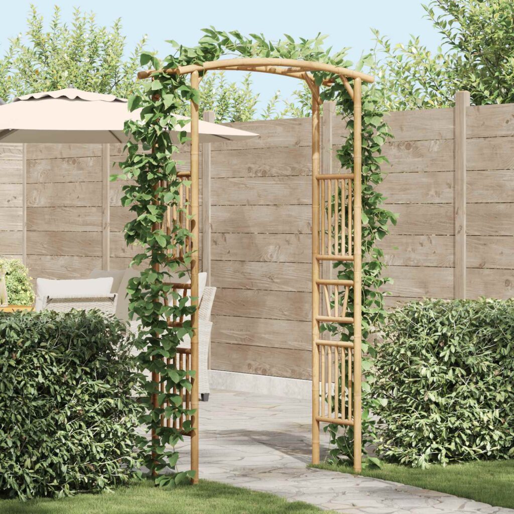 Puutarha-arkki Luonnollinen 110 x 40 x 205 cm Bambusta