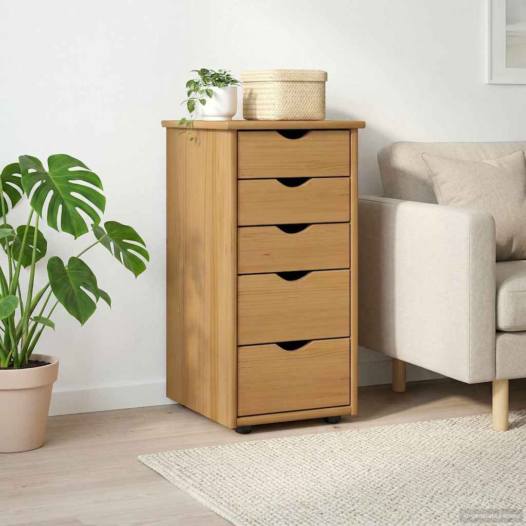 Kaappi Hunajaruskea 34 x 39 x 61,5 cm Massiivinen mänty