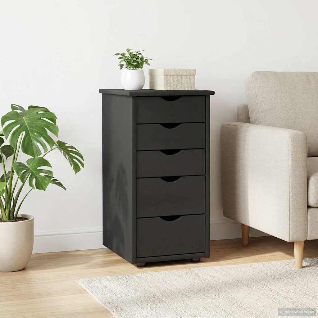 Kaappi Harmaa 34 x 39 x 61,5 cm Massiivinen mänty