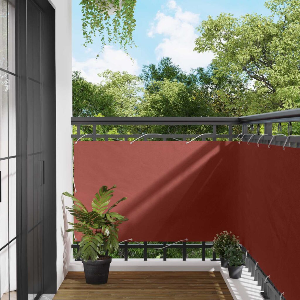 Parvekkeen Verho Terrakotta 100 x 400 cm Oxford-kangas