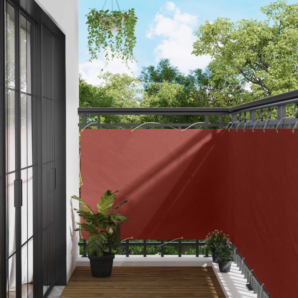 Parvekkeen Verho Terrakotta 110 x 1000 cm Oxford-kangas