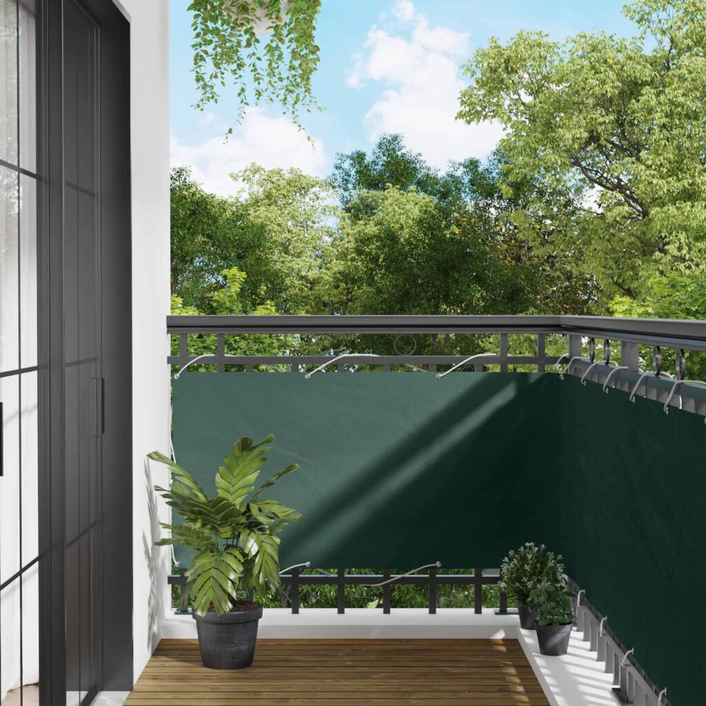 Parvekkeen Verho 75 x 200 cm PU-pinnoitettu Oxford alu