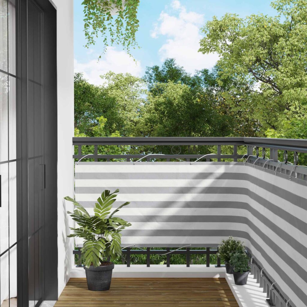 Parvekkeen Verho 75 x 300 cm PU-pinnoitettu Oxford alu