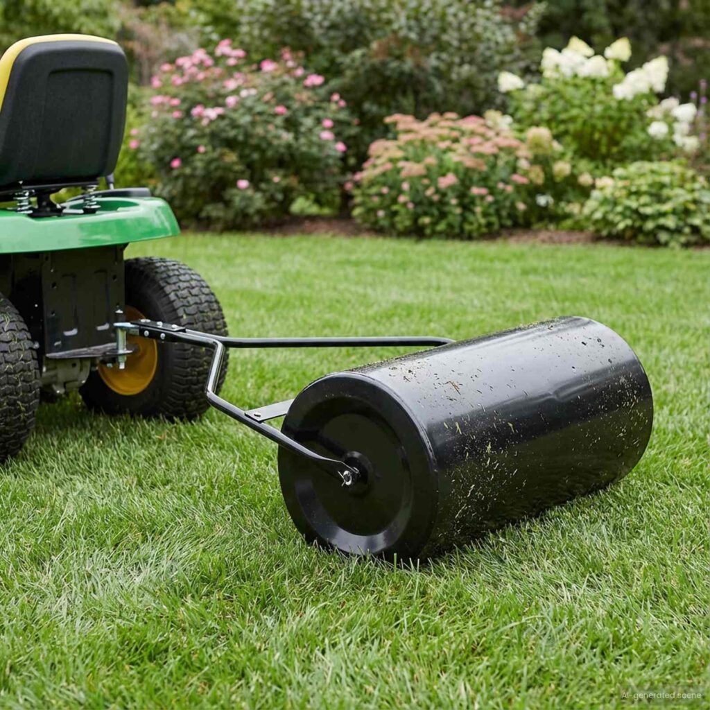 Puutarhan nurmikkorulla Musta 120 x 99 cm Rauta