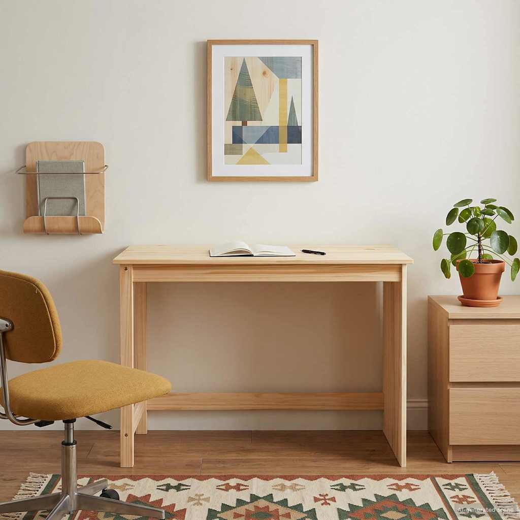 Pöytä Ruskea 112 x 50 x 75 cm Massiivinen mänty