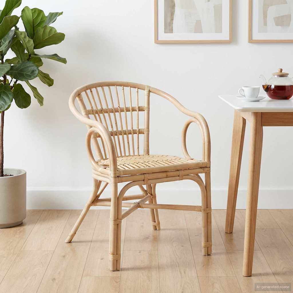 Pinottava tuoli Luonnollinen 58 x 60 x 81 cm Rottinki