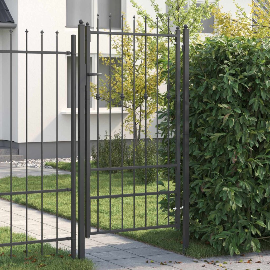 Aitausportti lukkoon Asten Musta 175 x 88 cm Teräs