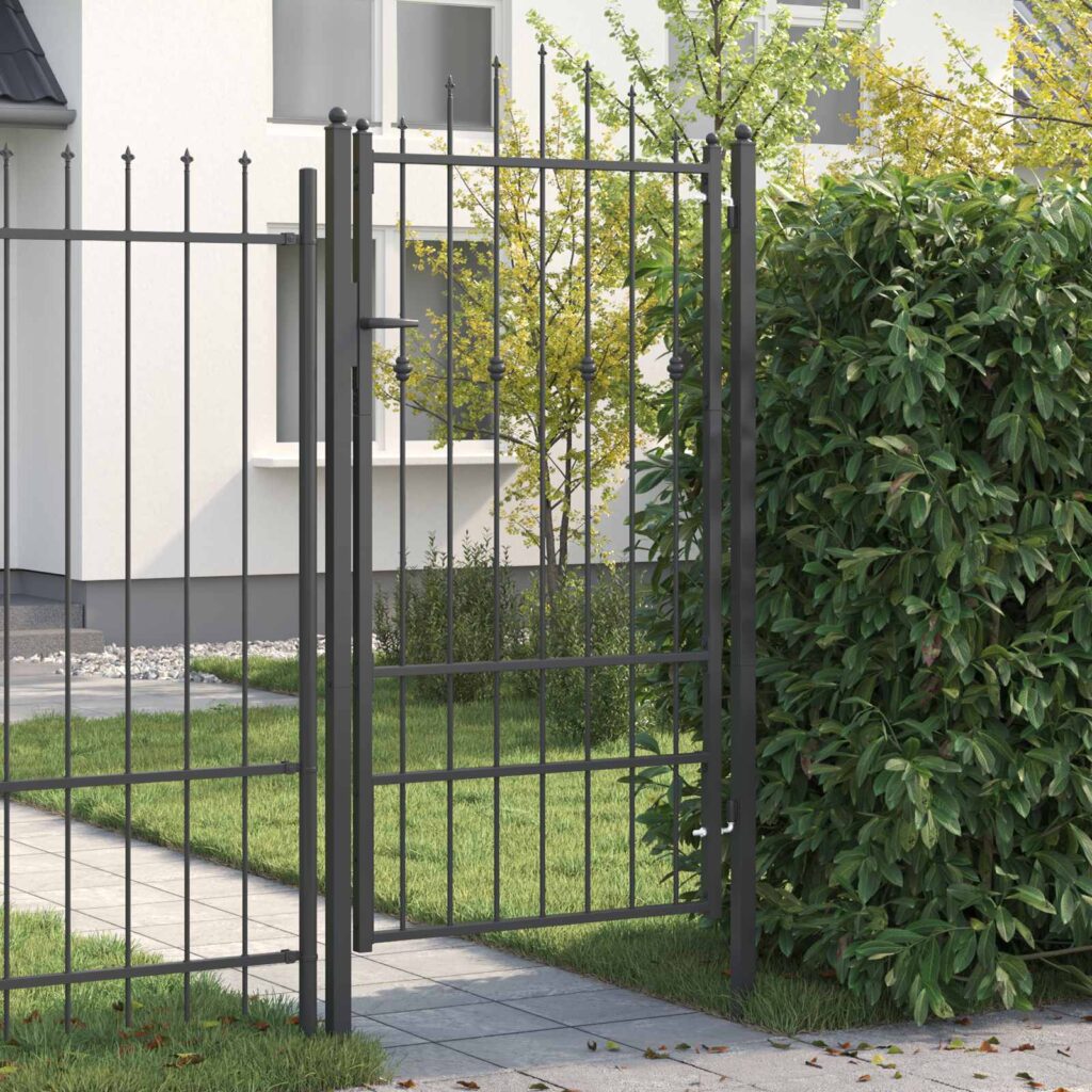 Aitausportti lukkoon Asten Musta 175 x 88 cm Teräs