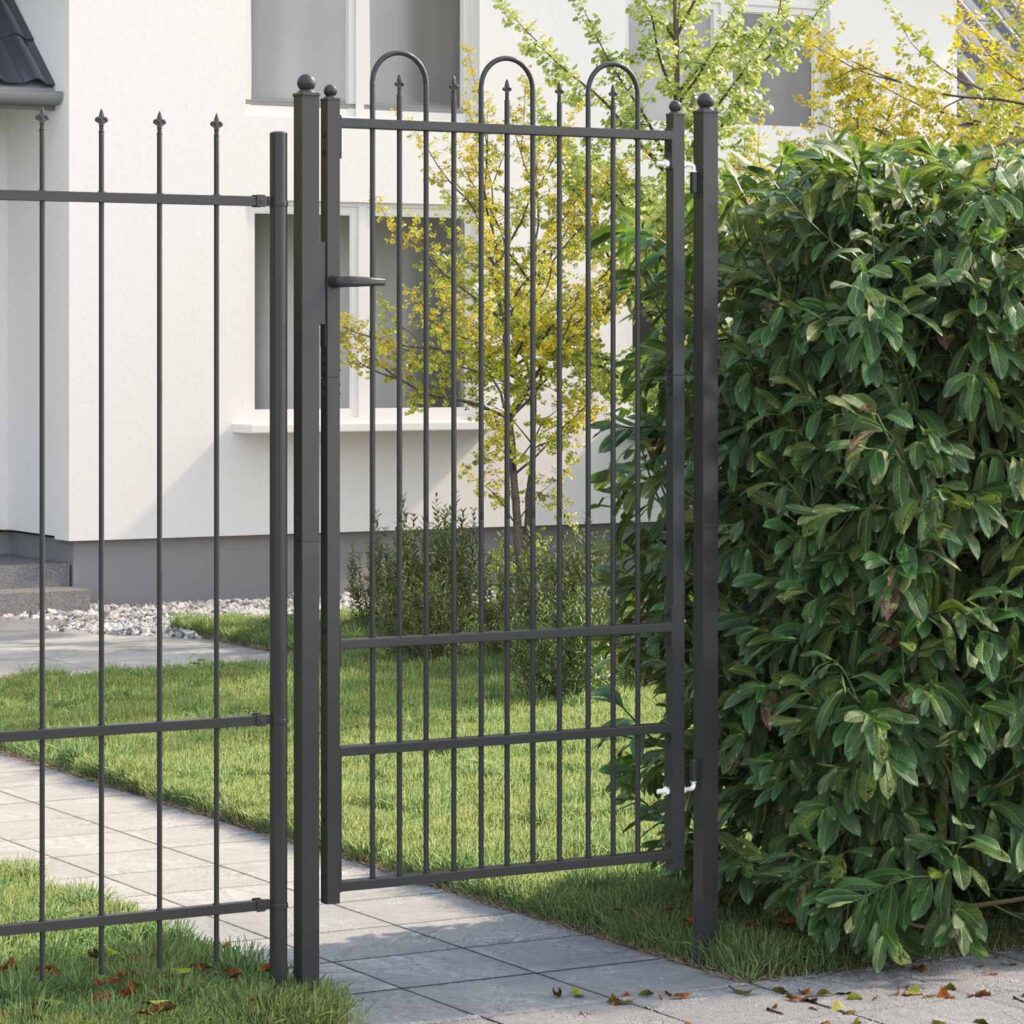 Aitausportti DRONTEN 100 x 175 cm Teräs Musta Lukittava