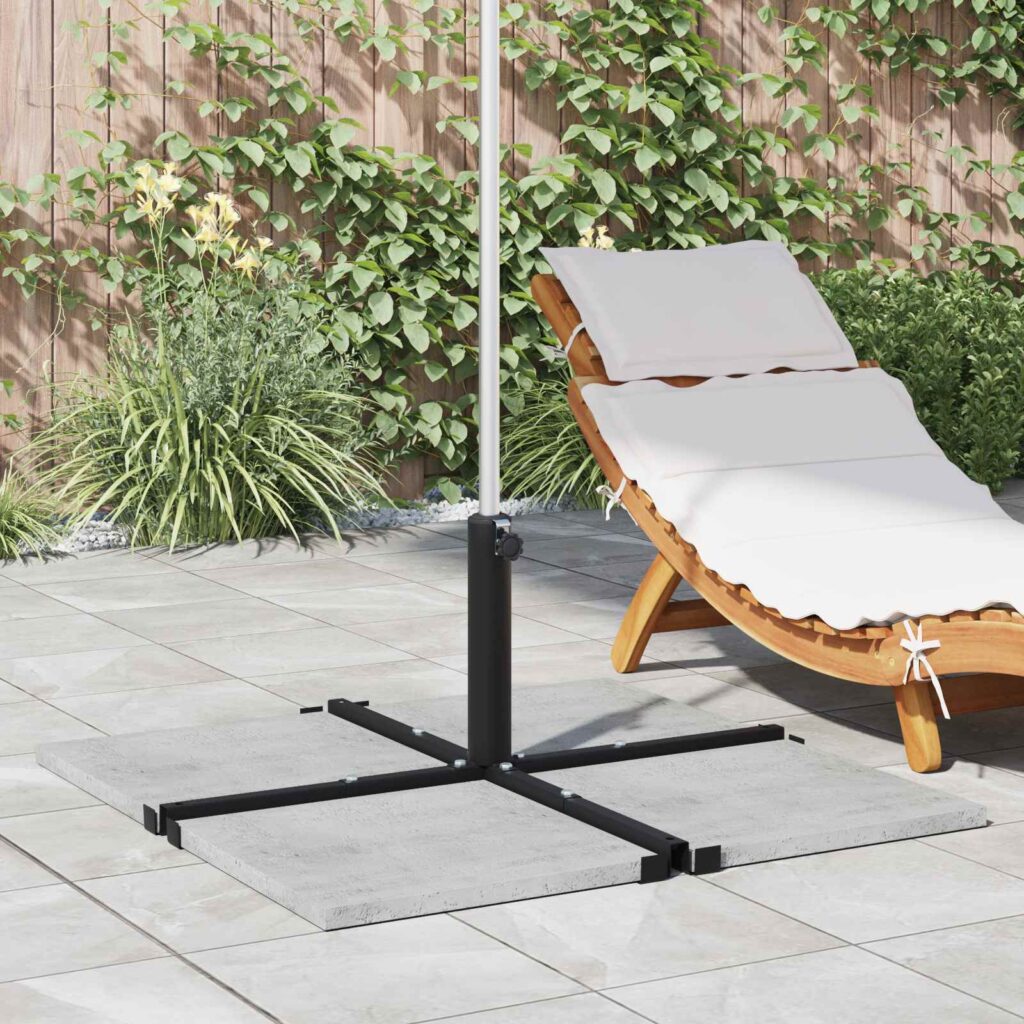 Aurinkovarjon jalka 25–50 mm varrelle Musta Jauhemaalattu Teräs