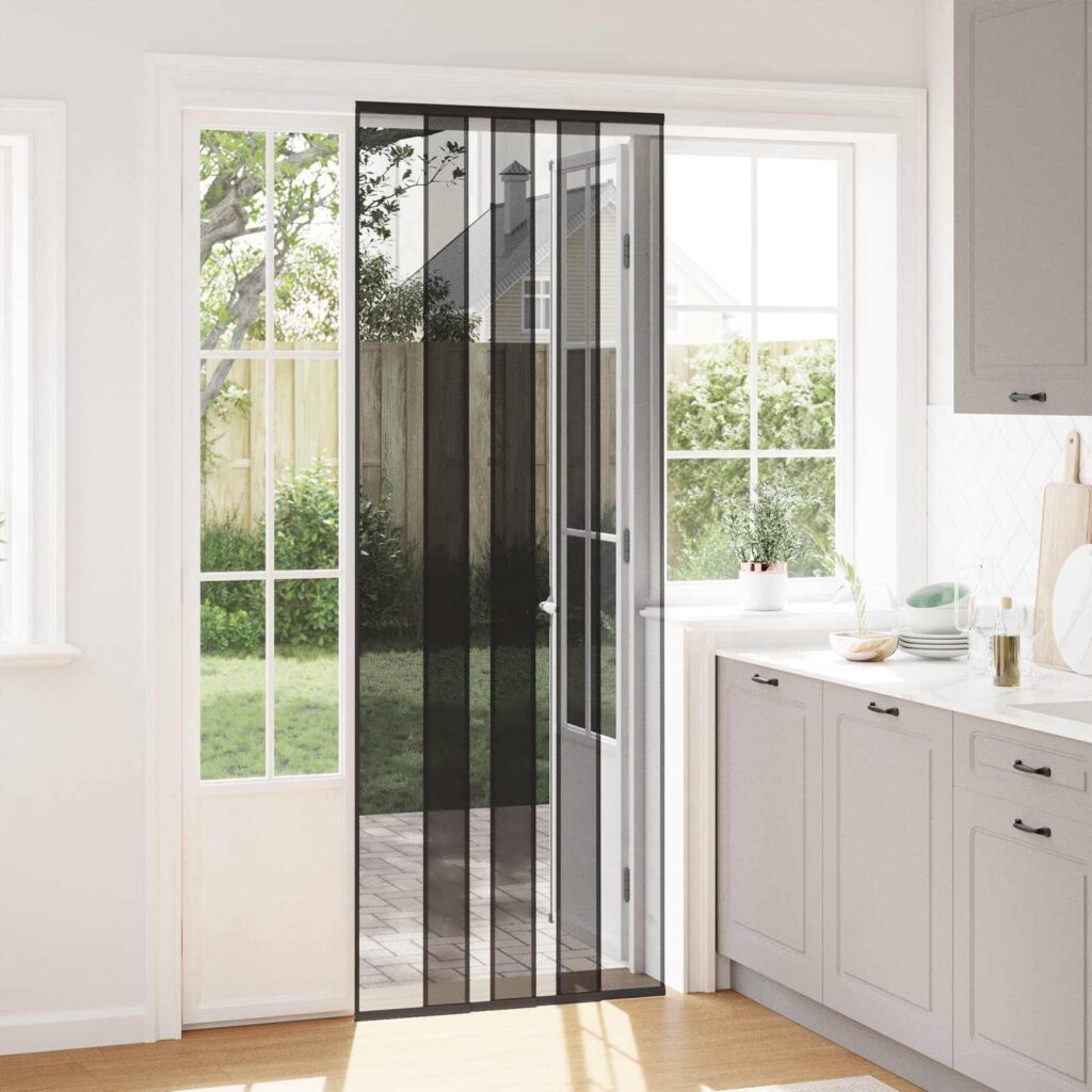 Hyönteisovi verkolla Musta polyesteri