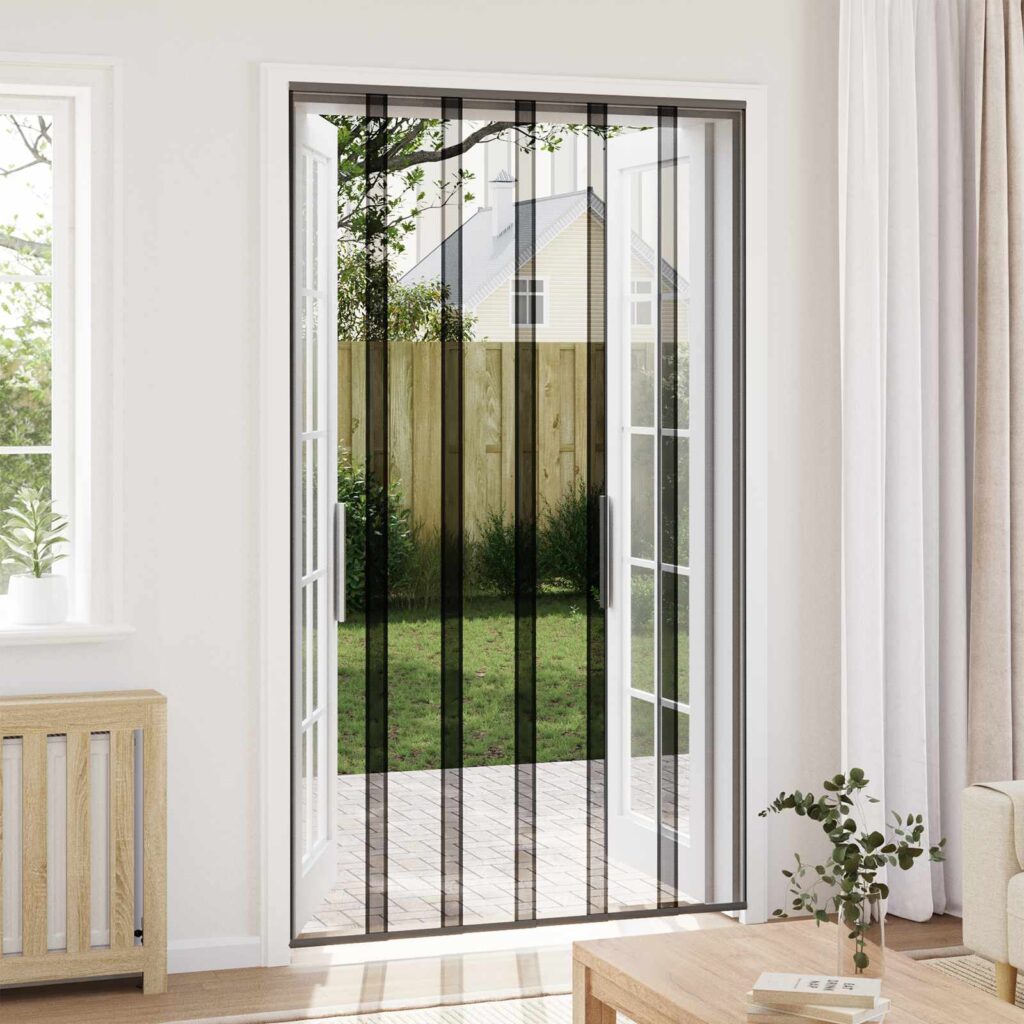 Hyönteisovi verkolla Musta polyesteri