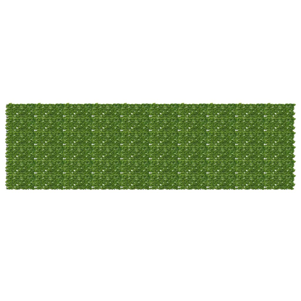 Parvekkeensuoja lehdillä Vihreä ja keltainen 500 x 150 cm