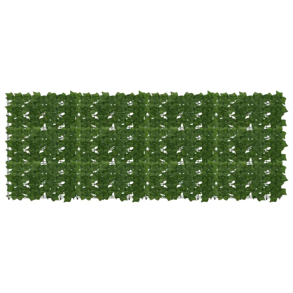 Parvekkeensuoja lehdillä Vihreä 200 x 75 cm