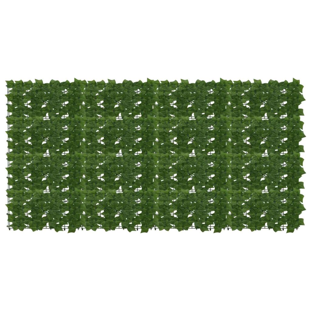 Parvekkeensuoja lehdillä Vihreä 200 x 100 cm