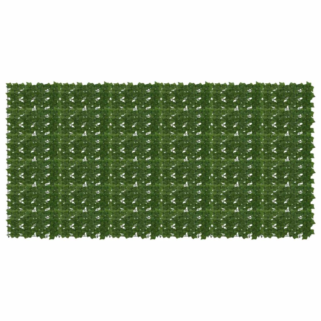 Parvekkeensuoja lehdillä Vihreä 300 x 150 cm